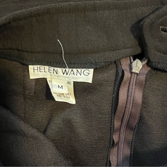 Helen Wang Brown Long Pencil Skirt Merino Wool Double Knit - Picture 2 of 8